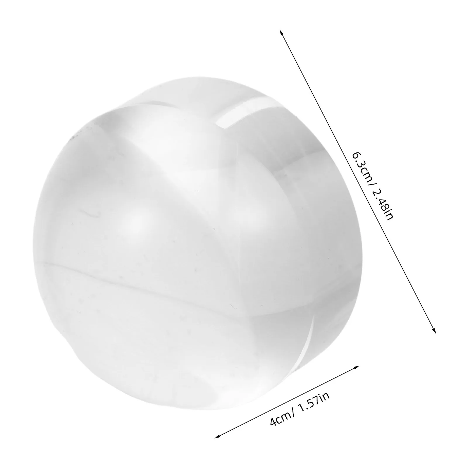 7x Lente d'ingrandimento a cupola in acrilico 60mm Rotonda da lettura da tavolo Fermacarte Strumento ottico trasparente per libri Mappe Artigianato Lente d'ingrandimento a cupola