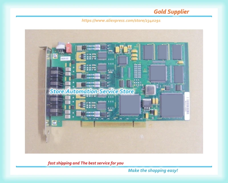 Dialogic D/4PCIU (4-проводная аналоговая голосовая факс-карта) D/4UPCIUF