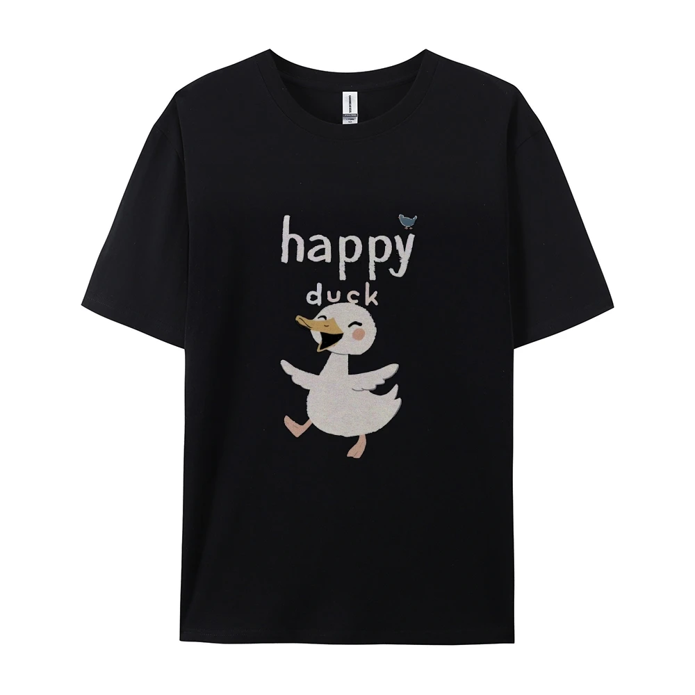 Cute Duck Print ,Big sizeShort sleeve,100% cotton,girls,Holiday wear,Casual wear,Amine Women T-shirt, blusas femininas,cute tops