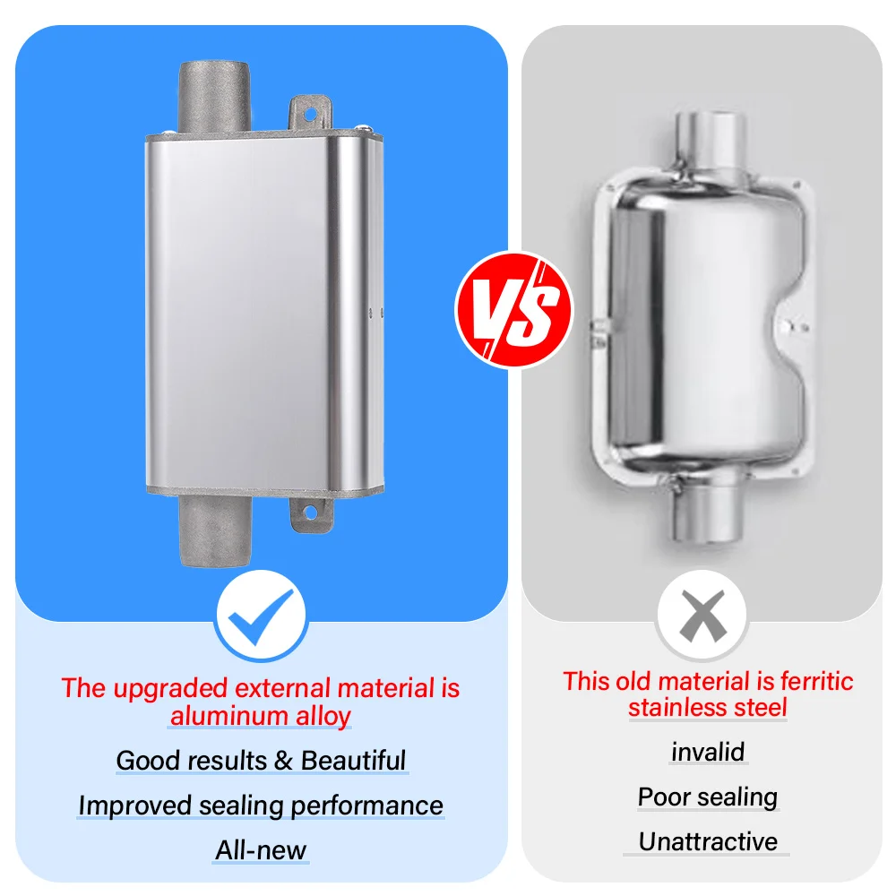 

24mm Stainless Steel Muffler Acoustical Damper Upgraded Clamp Bracket Car Air Diesel Parking Heater Exhaust Pipe Car accessories