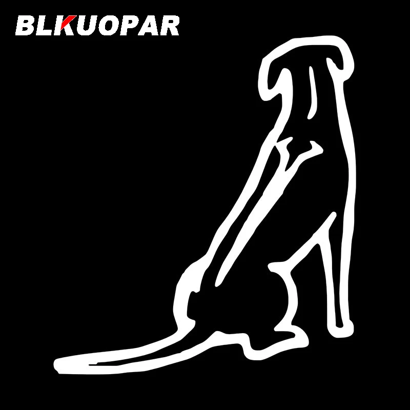 BLKUOPAR Rhodesian Ridgeback Dog Car Stickers Cute Animal Decals Vivid Silhouette Waterproof Refrigerator Windows Accessories