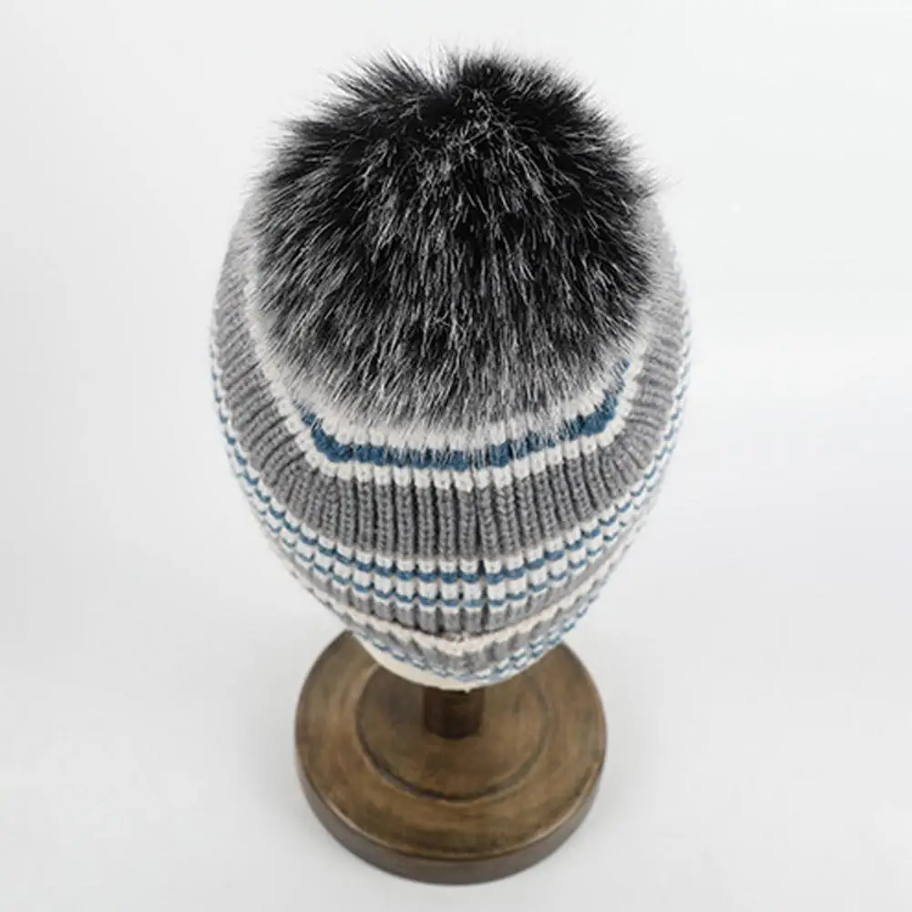 Gorro de punto, bufanda, guantes, conjunto de invierno para ciclismo al aire libre, conjunto de envoltura para el cuello con cúpula y decoración de bola de felpa gruesa, Unisex para mayor calidez para acogedor