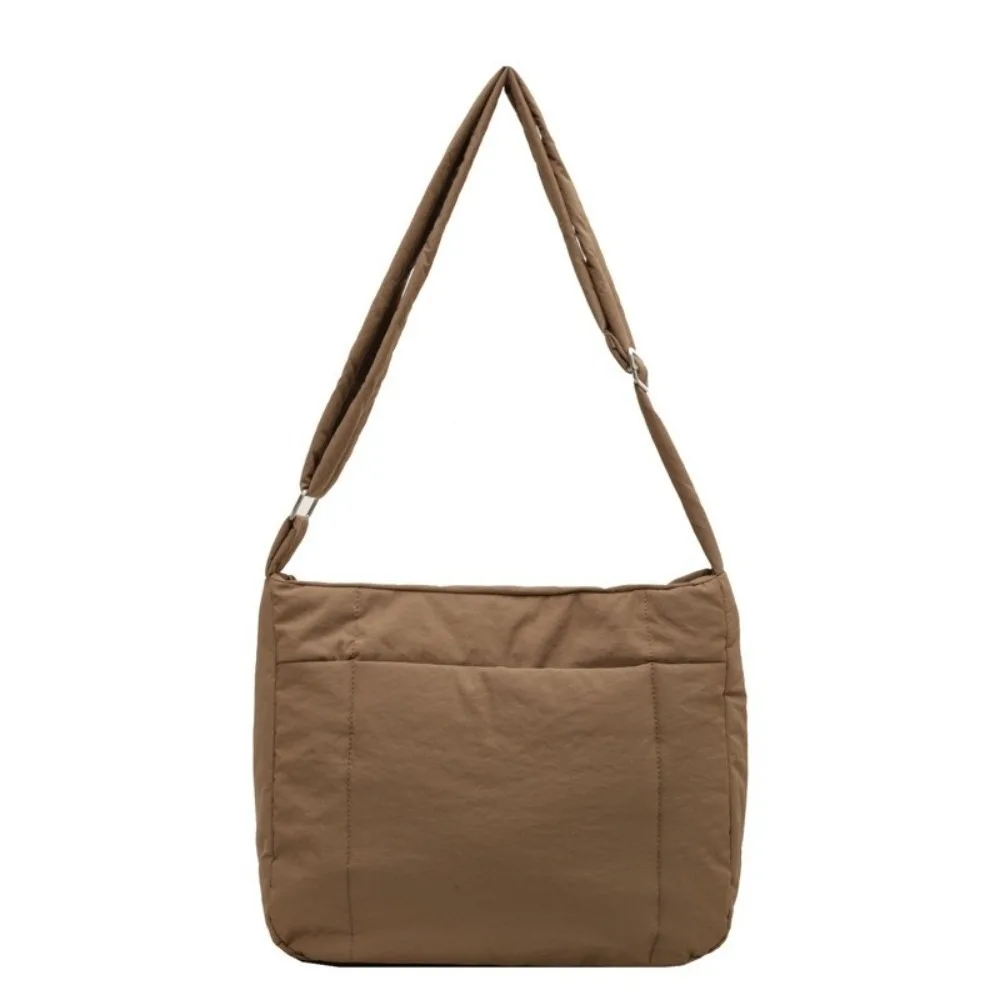 

Quilted Down Cotton Shoulder Bag Large Capacity Solid Color Puffy Bag Space Cotton Lightweight Cotton-padded Crossbody Bag Lady
