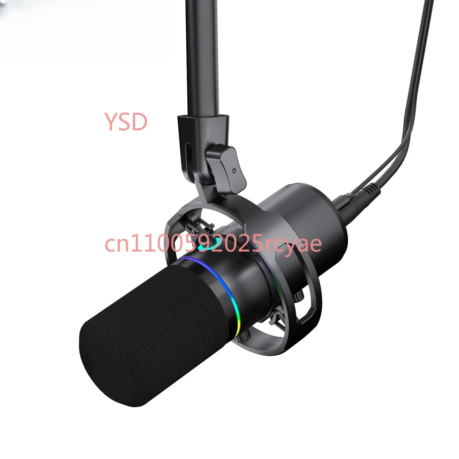 WM8 Dynamic Computer USB Microphone Desktop Esports RGB Recording Microphone Anchor Live KTV
