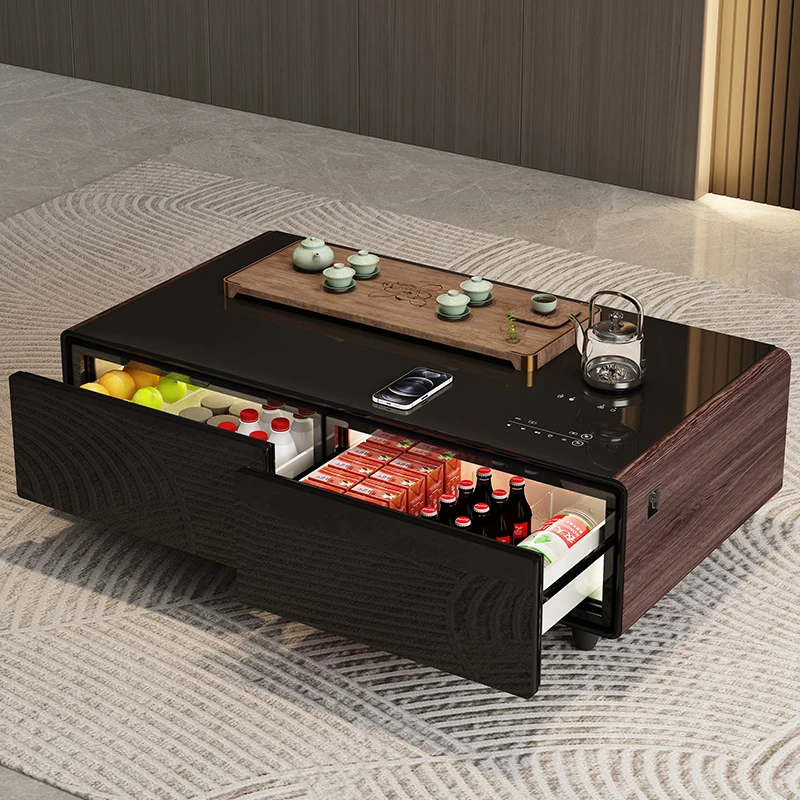 Multifunctional Smart Coffee Table, Equipped with Refrigerator Storage, Mobile Phone Charging, Environmentally Friendly