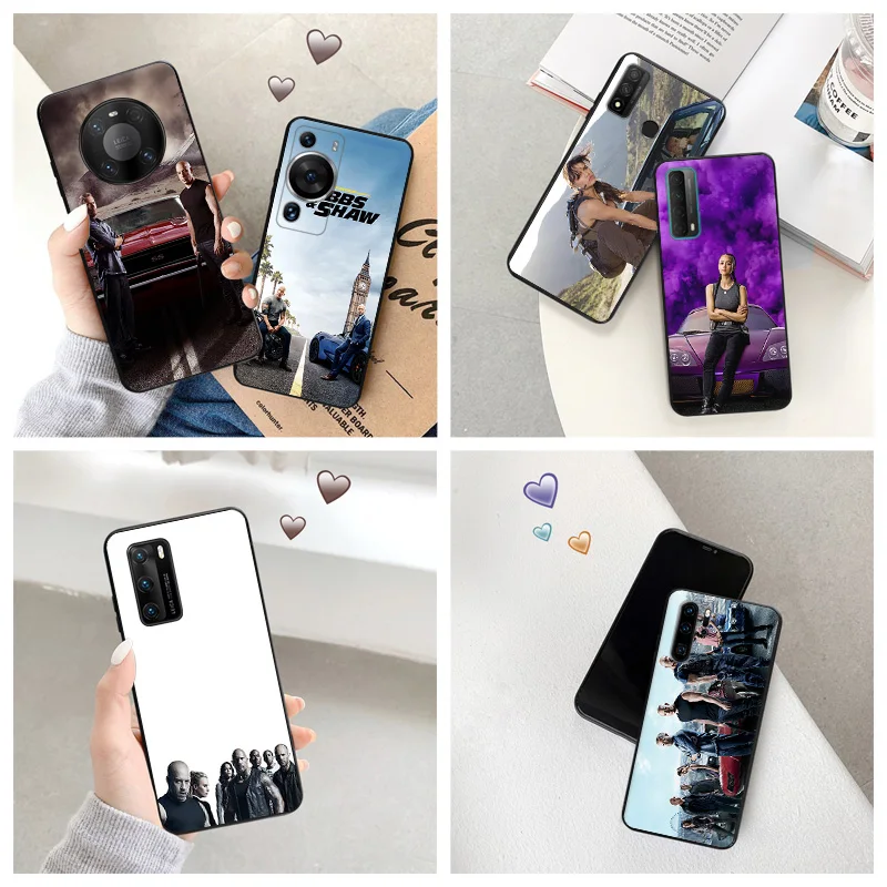 Silicone Black Phone Case for Motorola G200 5G G30 G31 One Fusion The Fast Furious Huawei P40 P30 P20 P Smart iphone6 Cover