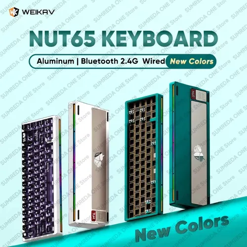 Lucky65 V3 Sugar65 NUT65 Teclado mecánico Kits de aluminio 68% diseño intercambio en caliente Rgb teclado para juegos junta Pc Gamer Mac Office