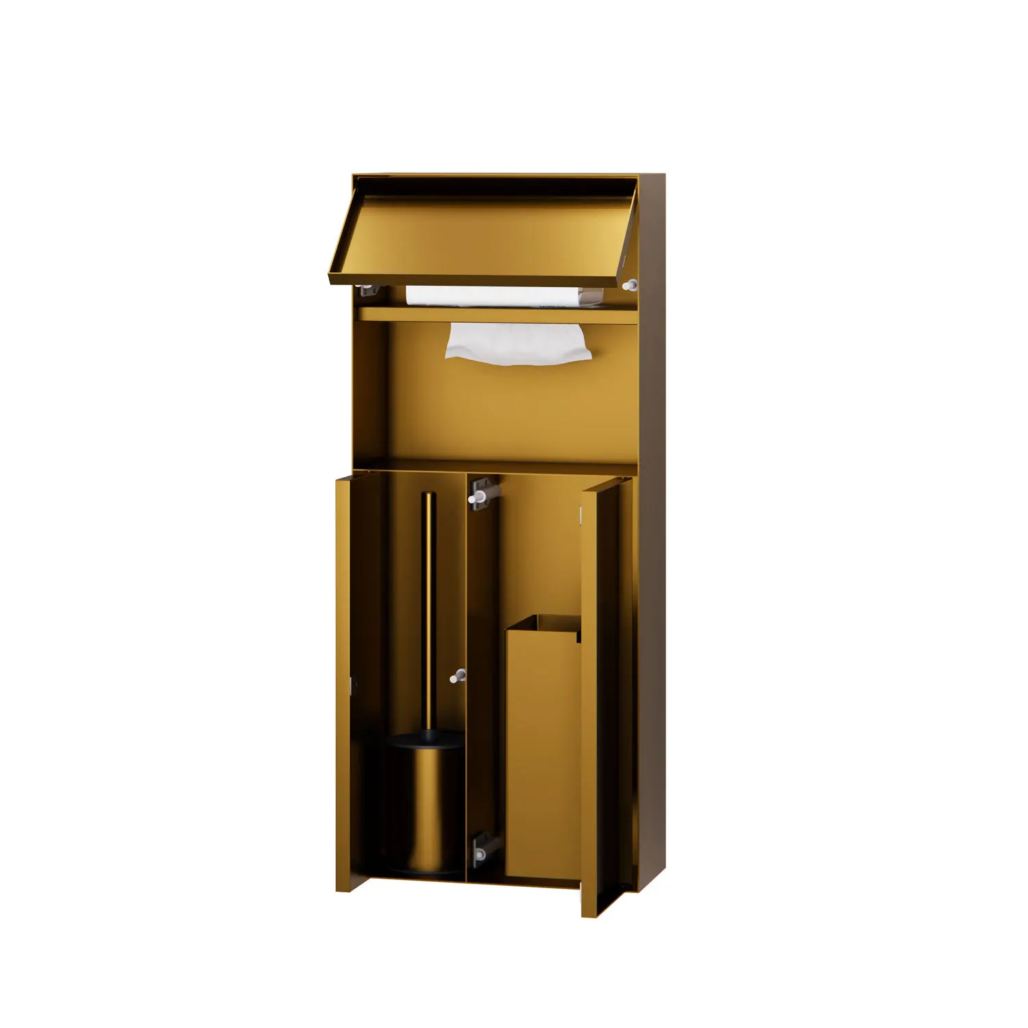 304 stainless steel bathroom hidden veneer trash can embedded in tissue box can be customized concealed toilet niche