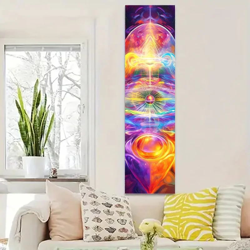VIKAMA Vintage Mandala Tapestry Purple Ombre Bohemian Wall Art Spiritual Bedroom Decor