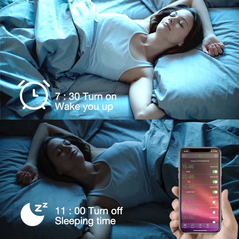 

E27/B22 9 Вт Tuya Smart WiFi RGBCW Светодиодная лампа управления приложением регулируемая теплая + холодная + таймер RGB Alexa Google Assistant