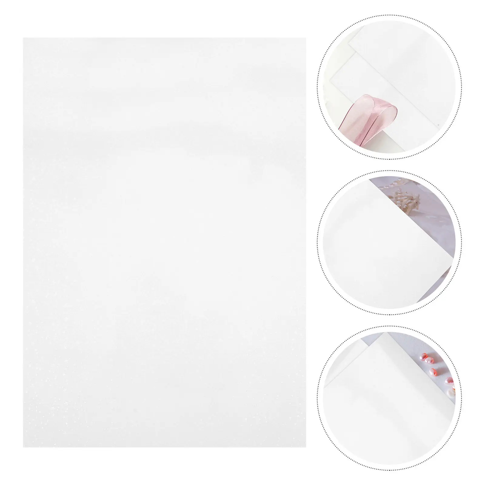 

20 Sheets Transparent Star Sticker Paper Printable Adhesive Label Paper for Inkjet Laser Printers Shiny Surface Multi-Use Craft
