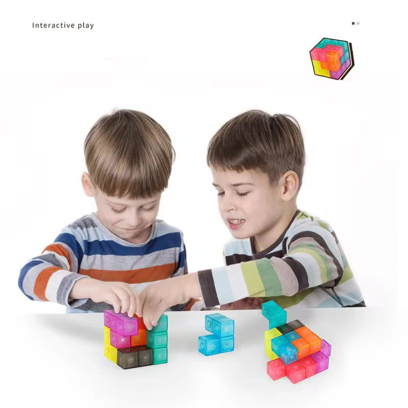 Cubo magnético Moyu Meilong Ruban 3D Twist Blocos de Construção Puzzle Cubing para sala de aula Cubo de velocidade para crianças