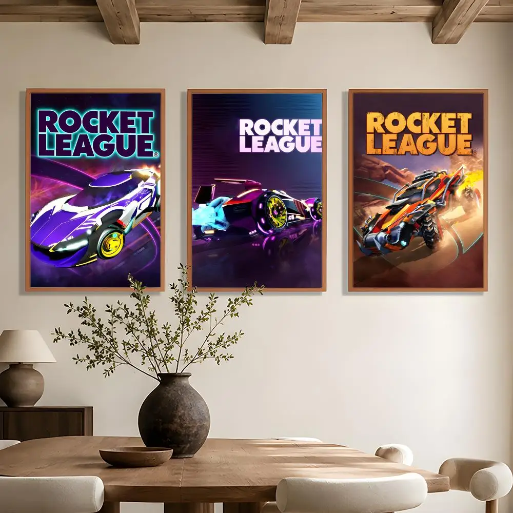 Sports Game R-Rocket League Poster Wall Art Poster HD Waterproof PP Print Bedroom Living Room Office Decor Gift