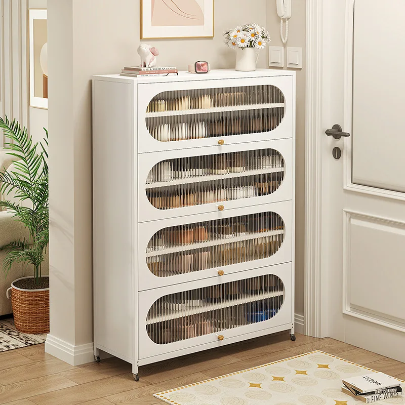 @Household steel shoes enter the entrance and enter the door floor-to-ceiling multi-layer dust-proof simple and large-capacity