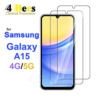 1-4 Pcs Tempered Glass For Samsung Galaxy A15 4G 5G Screen Protector Protective Mica Cryatal Anti Scratch Case Friendly