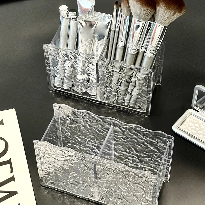 

1Pcs Acrylic Cosmetic Storage Box Makeup Brush Holder Organizer Lipstick Eyebrow Pencil Bathroom Storage Display Stand Diamond