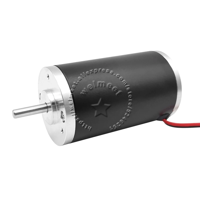 1pcs 2000rpm-8000rpm DC12V-24V 45x75 High Power Permanent Magnetic Large Torque Carbon Brush Motor