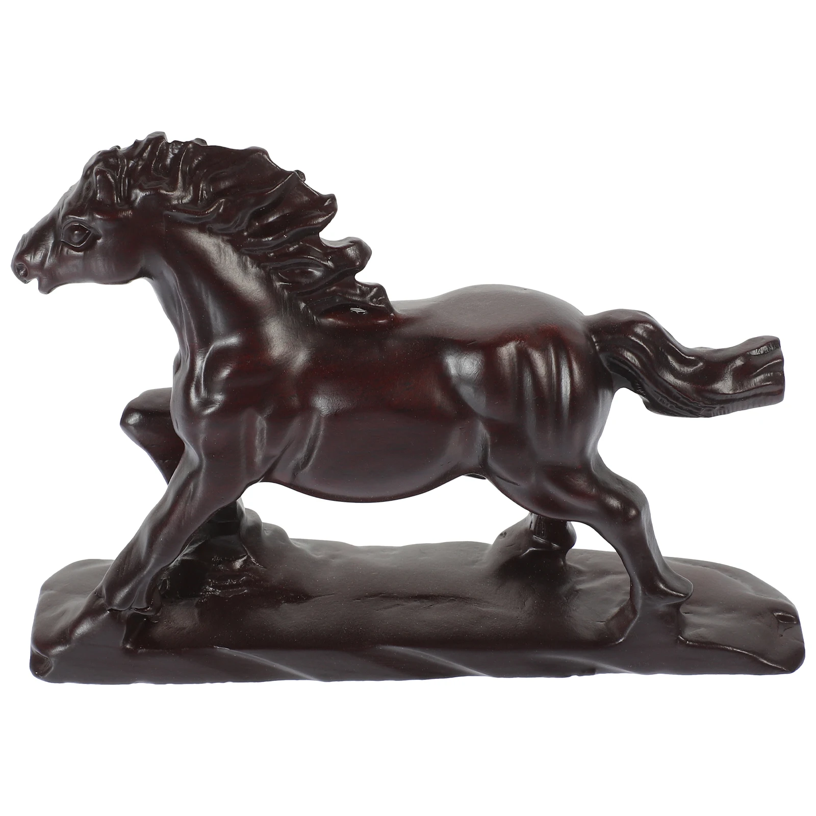 

Wooden Horse Adornment Realistic Design Artistic Sense Space Improvement Ornament Animal Model Adorn