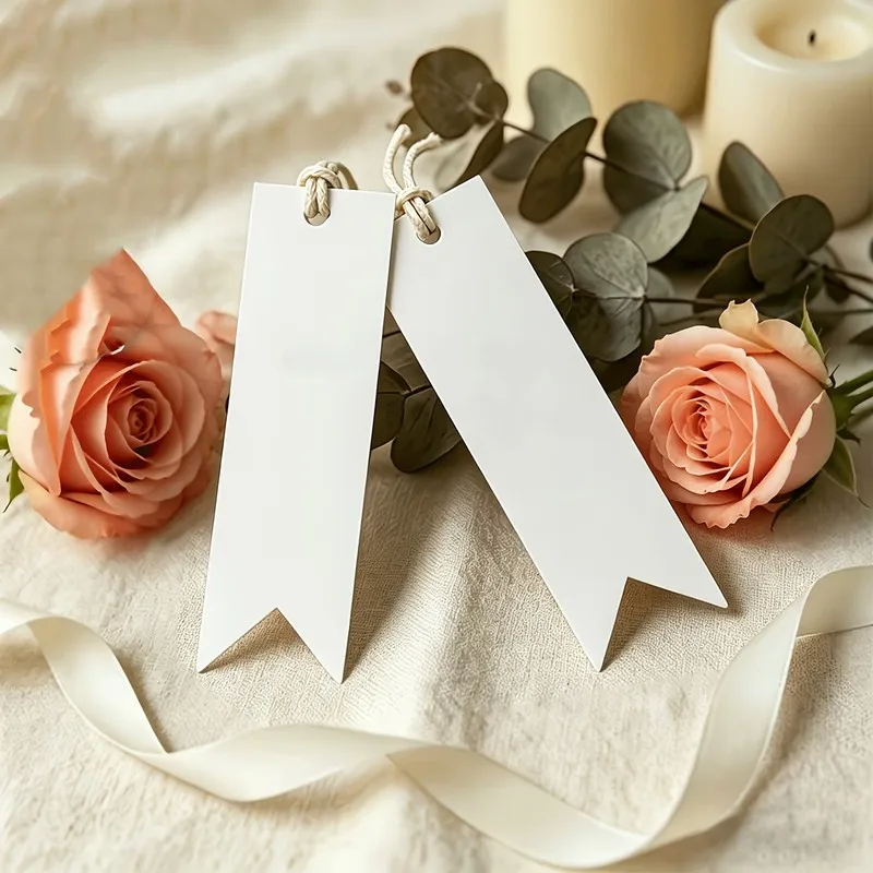40 pcs Writable Gift Tags Pre-Punched Hanging Hole, designed for Baking Package Tags, Easy to Write On