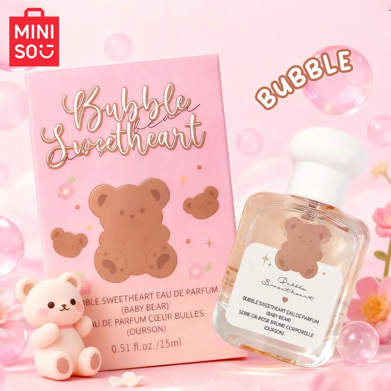 

MINISO BUBBLE SWEETHEART Women Perfume Original Luxury Floral Eau De Parfum Designer Fragrance For Woman Body Spray 15ML