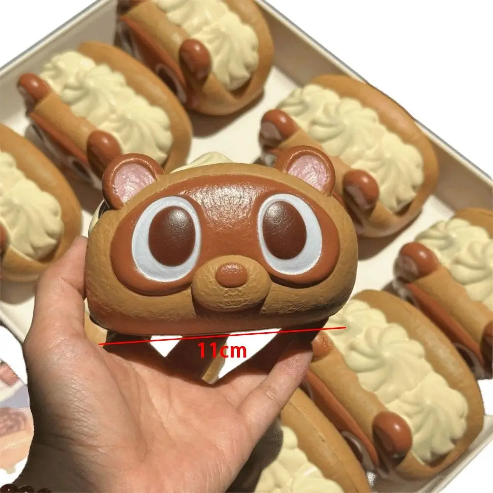 لعبة الخبز الإسفنجية ذات الارتداد البطيء، هدية مريحة لليد المحمولة، خفيفة الوزن لتخفيف التوتر، لعبة محاكاة الكيك