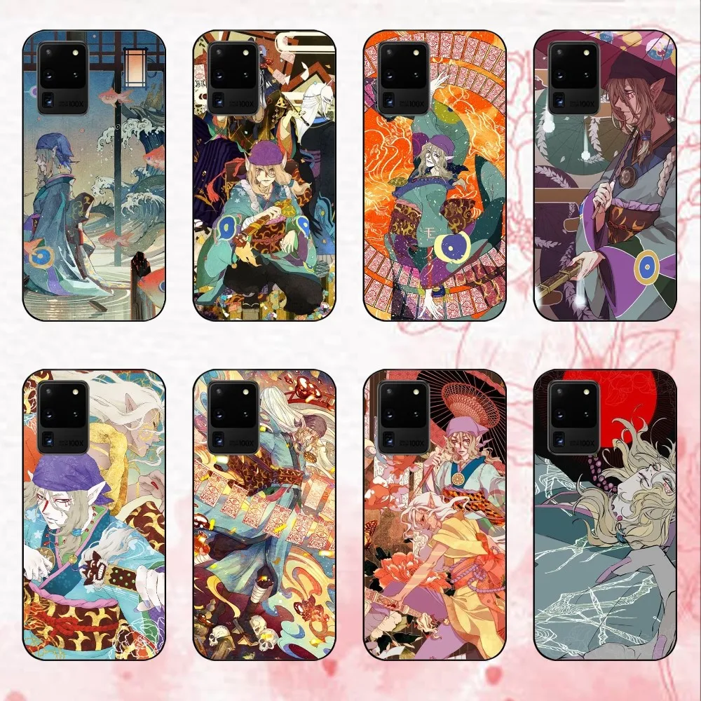 Kusuriuri-Mononoke Phone Case For Samsung Galaxy S24 30 21 23 FE Note 20 10 Lite Plus Ultra Shell