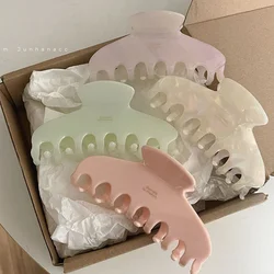 Jelly Color Acetate grab clip Back Head Hair Updo Holder Large Shark Clip Elegant Hair Pin Hair Accessories