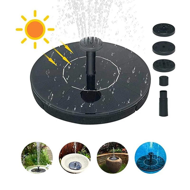 Floating Fountain Small Garden Micro Solar Flowing Water Fountain Solar Fountain Suspended Solar Water Sprinkler Gardening Tools