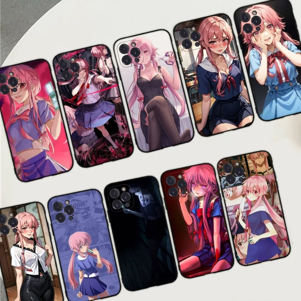 Future Diary Phone Case for iPhone 15 8 7 6 6S Plus X SE 2020 XR XS 14 11 12 13 Mini Pro Max Mobile Case