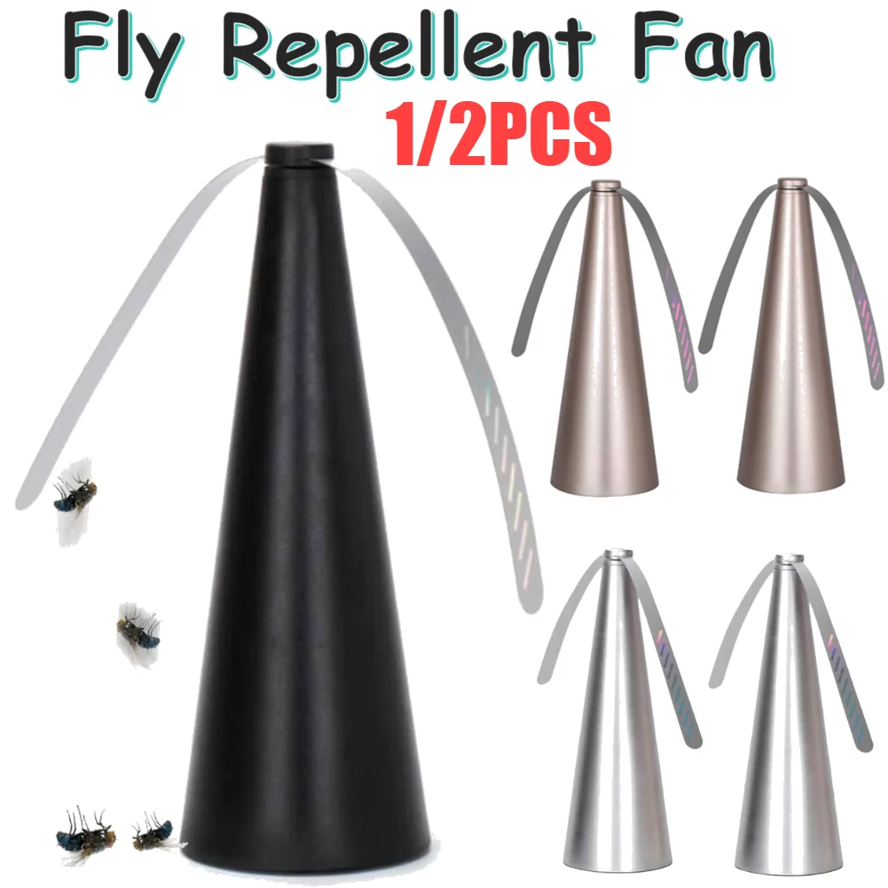 

1/2PCS Automatic Mosquito Repellent Fan Fly Mosquito Repeller Fan Battery Powered Portable Pest Control for Home Outdoor Picnic