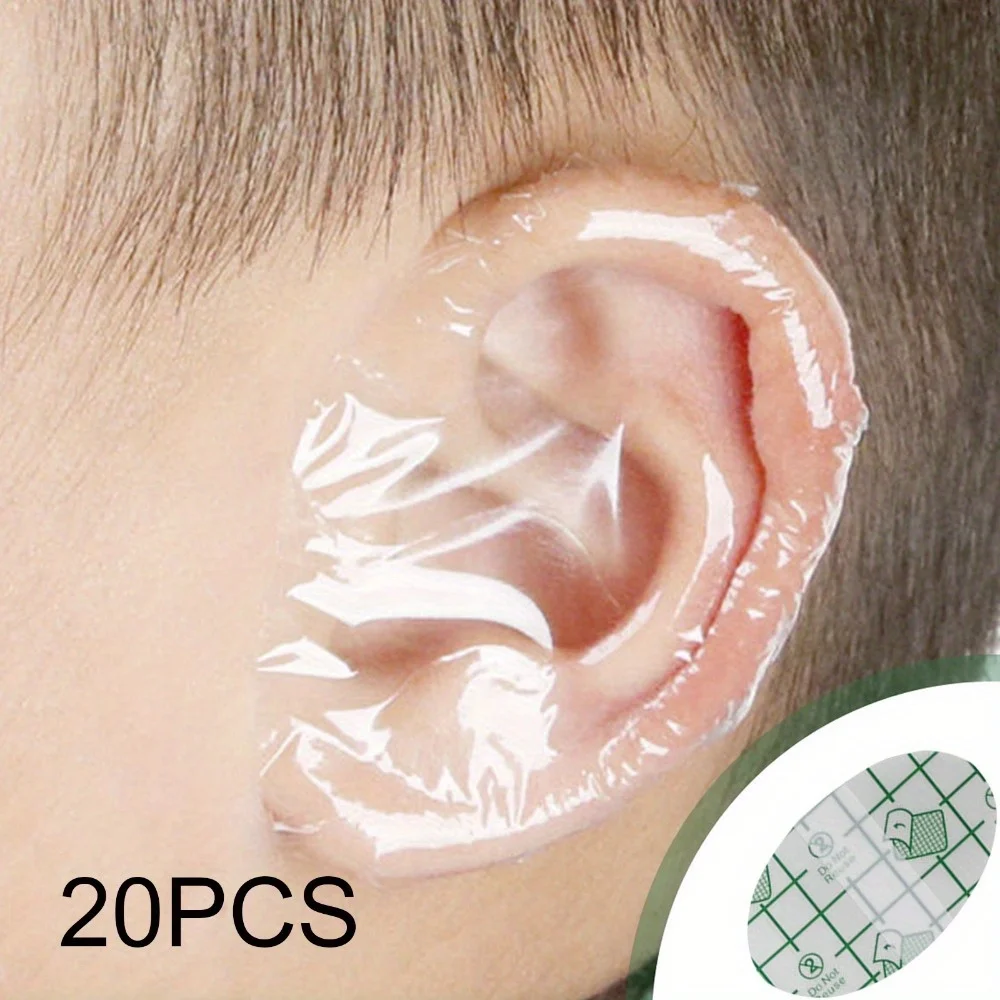 

20Pc Adhesive Ear Pad Anti-Wear Foot Patch Heel Patch Waterproof Baby Adult Bath Ear Protector for Bathroom Swimming Sticker