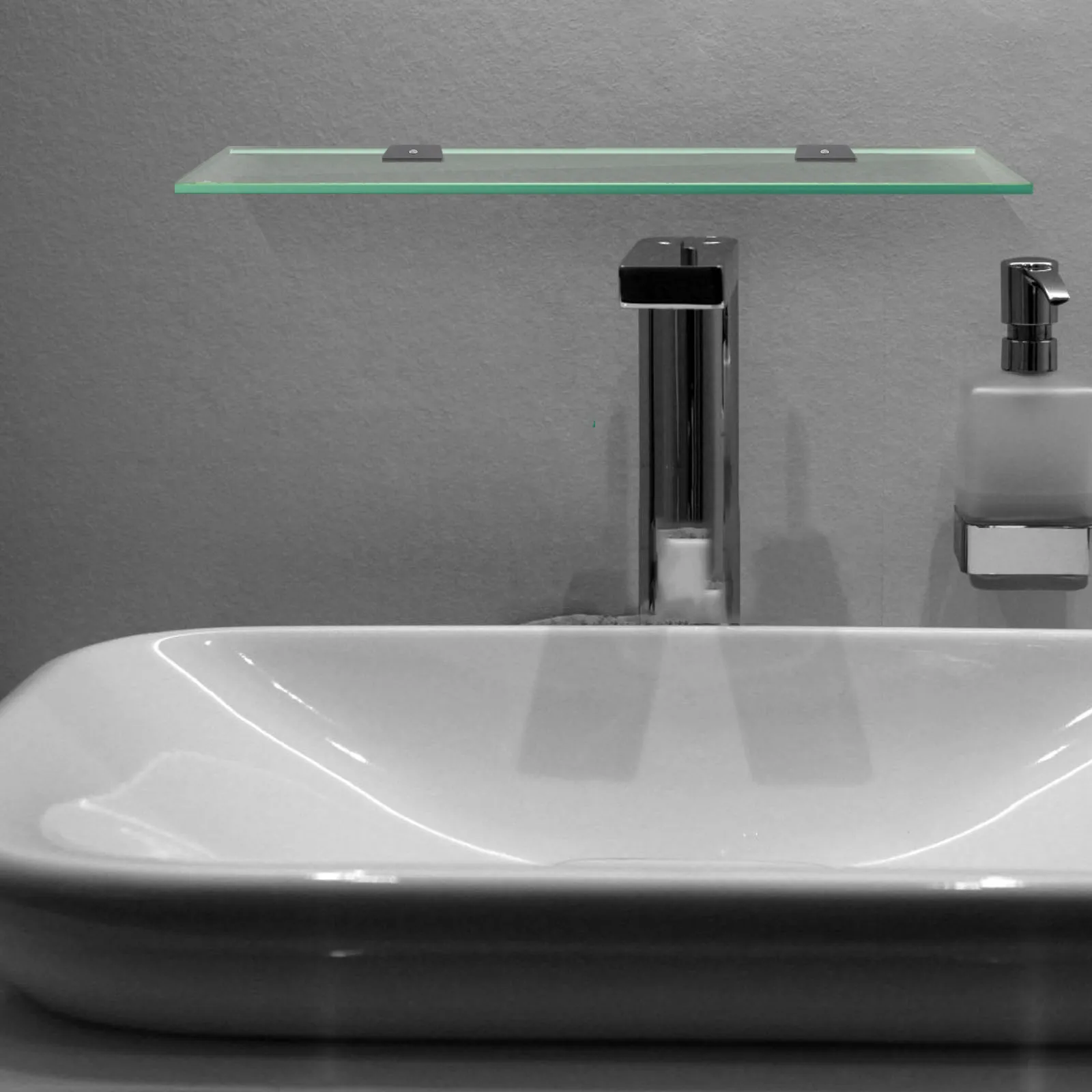10Pcs Glass Shelf Brackets Square Frameless Aluminum Alloy Black Supports 6-12Mm Glass for Wall Mounted Bathroom