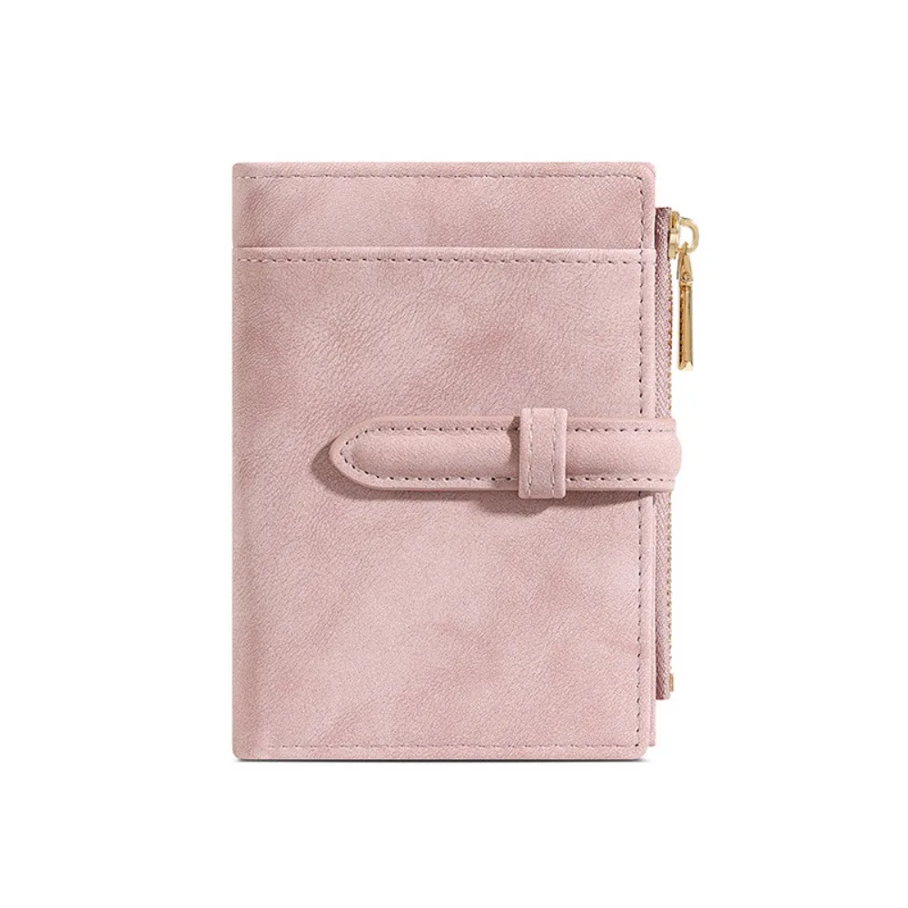 

Износостойкий женский кошелек из полиуретана, 2-слойный, водонепроницаемый, для кредитных карт, однотонный, с несколькими отделениями для карт, мини-карман для монет, для повседневного использования