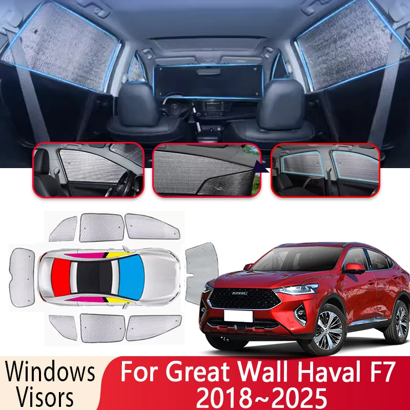 

Солнцезащитный козырек для Great Wall Haval F7 2018 ~ 2025 2020 2021, солнцезащитный козырек для лобового стекла автомобиля, теплоизоляция, автозапчасти, солнцезащитный козырек