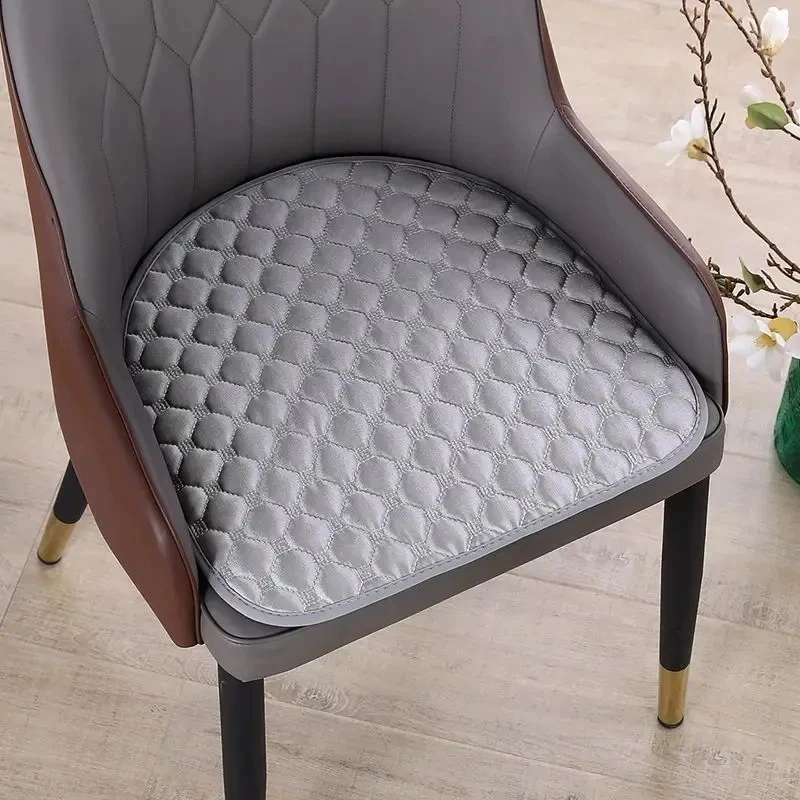 Modern Style Solid Color Household Horseshoe Shaped Chair Cushion Business Chair Mat Four Season Universal Anti-slip Chair Mat