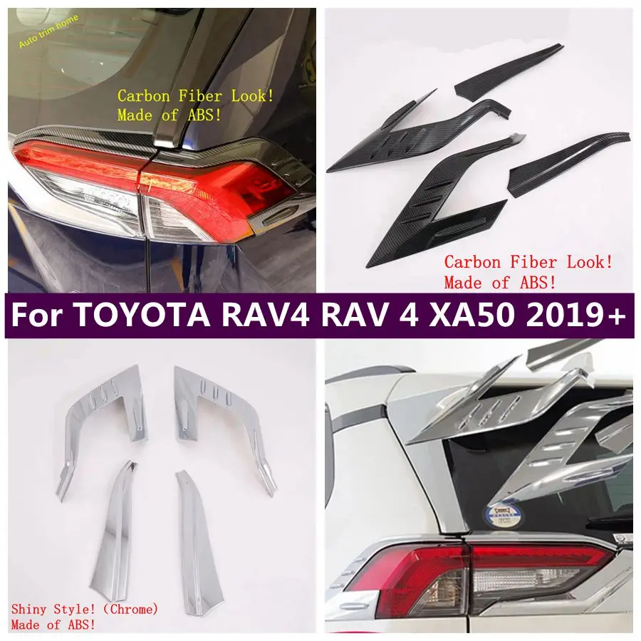 

Rear Trunk Tailgate Light Lamp Eyelid Eyebrow Stripes Cover Trim Fit For TOYOTA RAV4 RAV 4 XA50 2019 - 2024 Auto Accessories