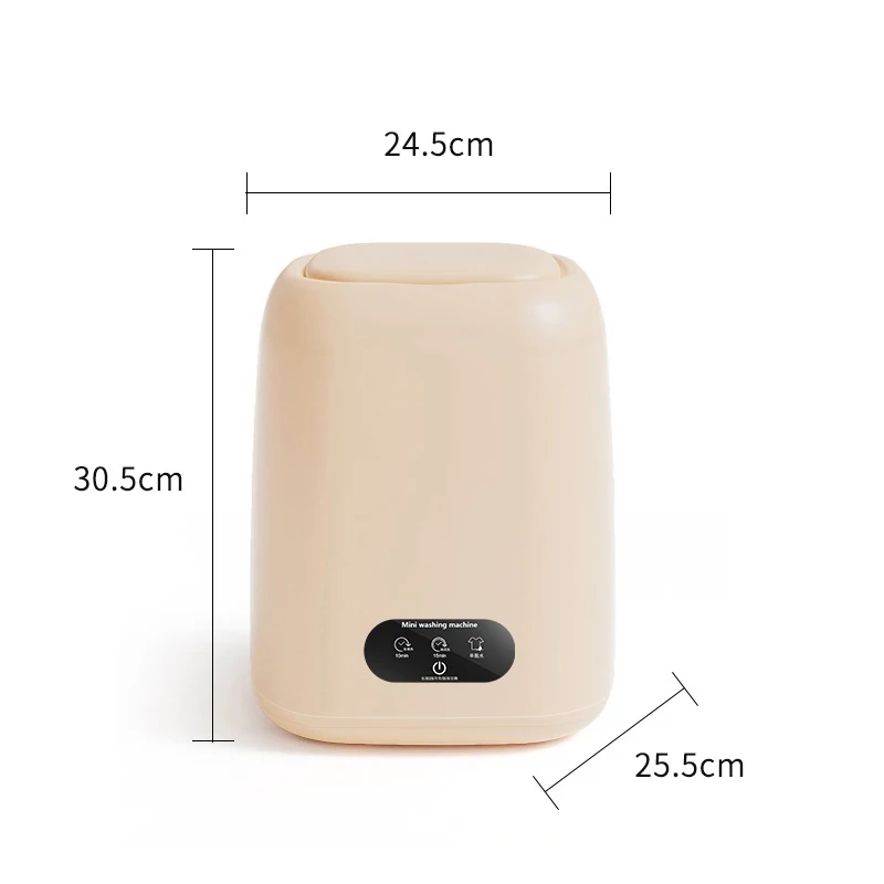 Mini Electric Washing Machine for Student Dormitory for Small Underwear and Socks Washing Machine Portable Underwear Washer
