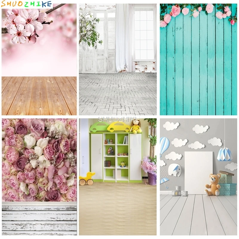 

Digital Photography Backdrops Props Flower Board Landscape Children's Birthday Photo Studio Background ZHDT-16