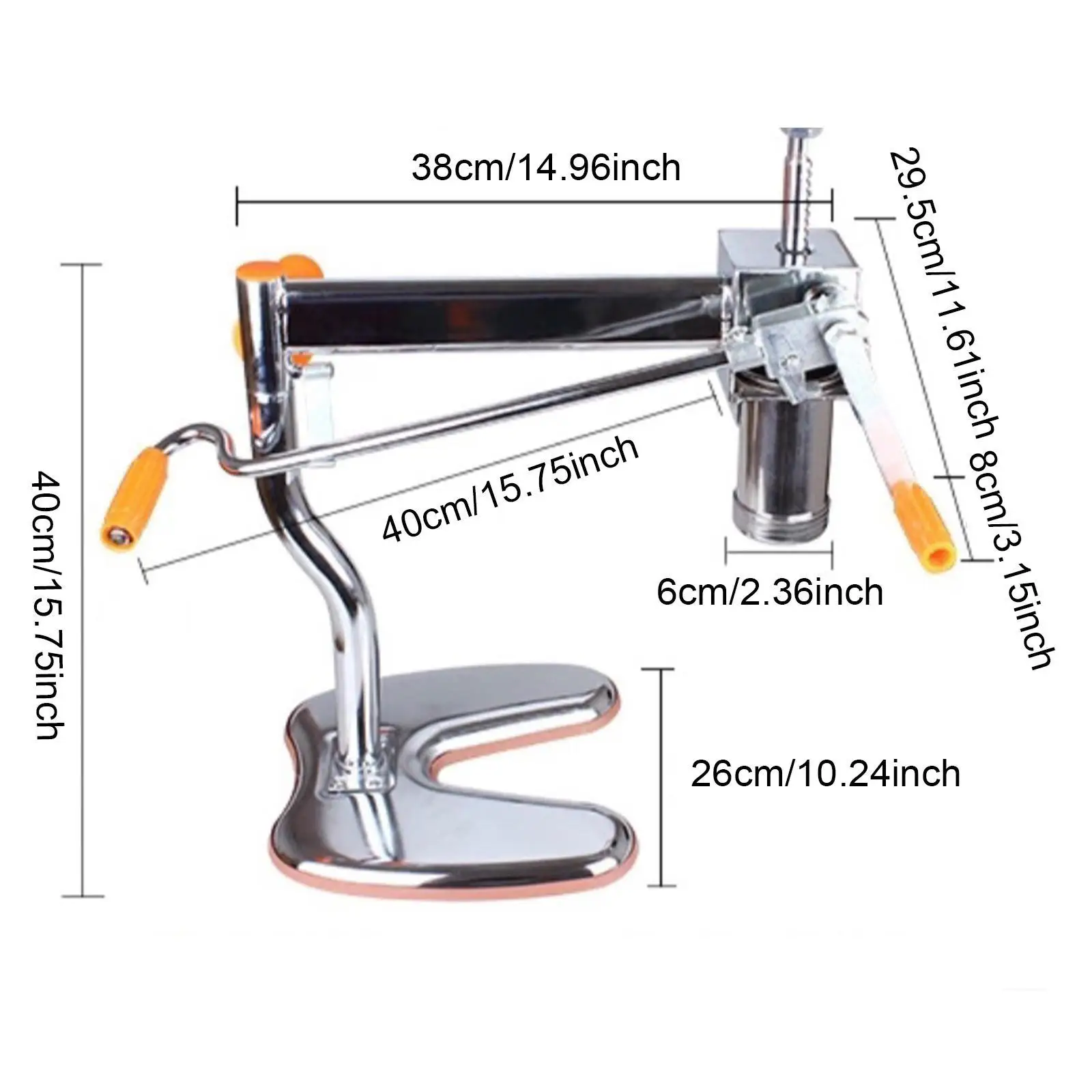 Noodle Maker Machine U Shaped Base Cooking Tool Homeuse Manual Pasta Machine for Kitchen Fettuccine Lasagna Ramen Tabletop