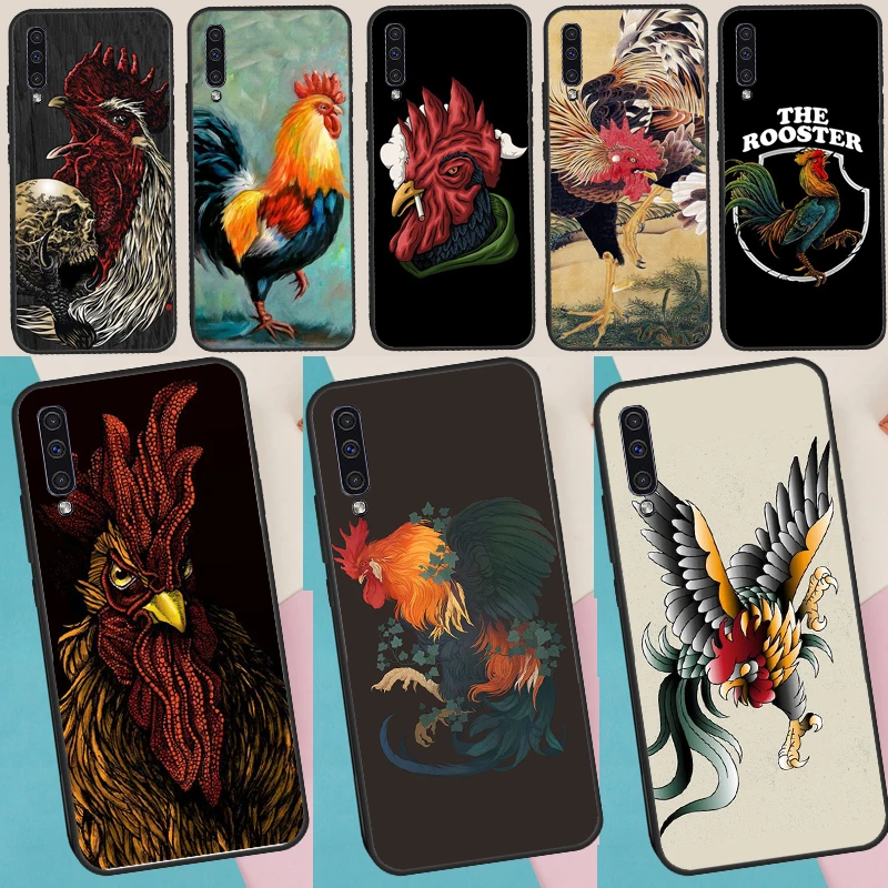 Cock Rooster Chicken Case For Samsung Galaxy A16 A06 A17 A56 A36 A26 A13 A33 A53 A15 A35 A55 A34 A54 A12 A32 A52