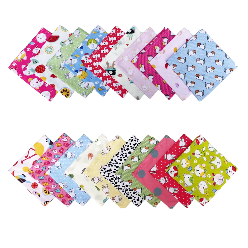 30/50pcs Dog Bandana Bulk For Small Middle Large Dog Dog Scarf Handkerchief Pet Cat Dog Accessories Bandanas For Dogs