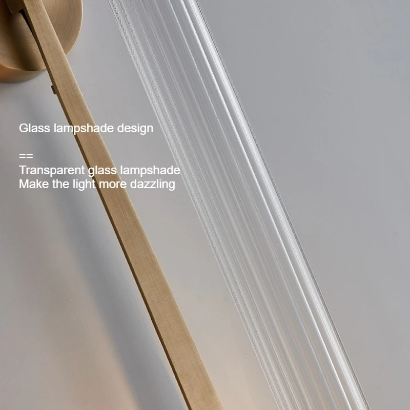 Postmodern Style Wall Lamp Glass Lampshade Design LED Light for Living Room Decoration Corridor Dining Room Lighting Fixtures
