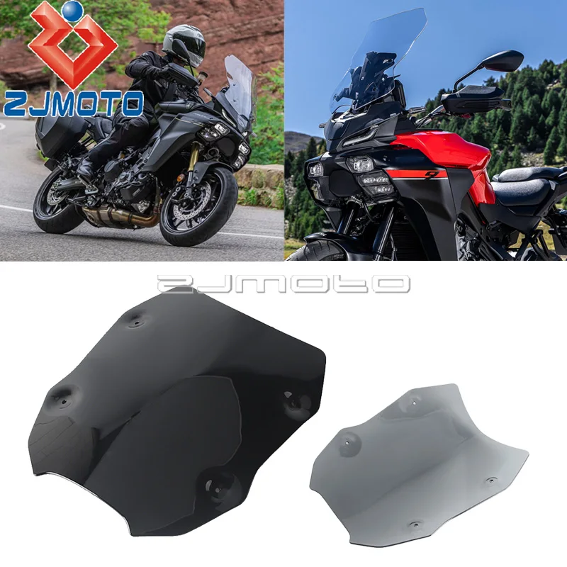 

Bubble Visor Polycarbonate Wind Deflector Black Smoke Color For Yamaha Tracer 9 GT TRACER 9 GT Motorcycle Wind Deflector Shield