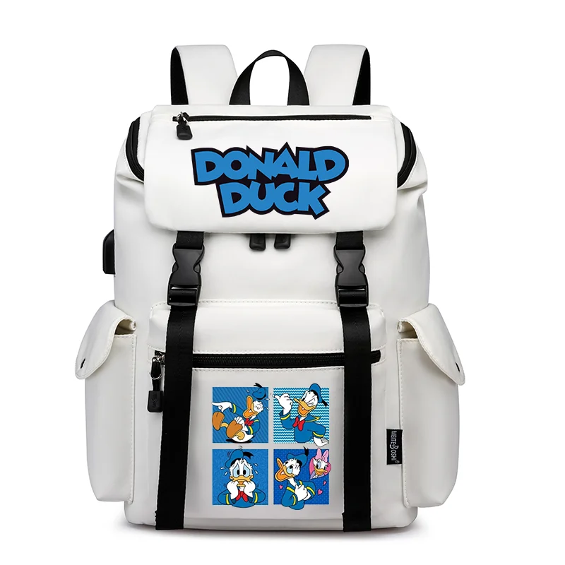 

Disney Donald Duck School Backpack Women Men Laptop Travel Bag Large Waterproof Multifunction USB Charging Knapsack Mochila