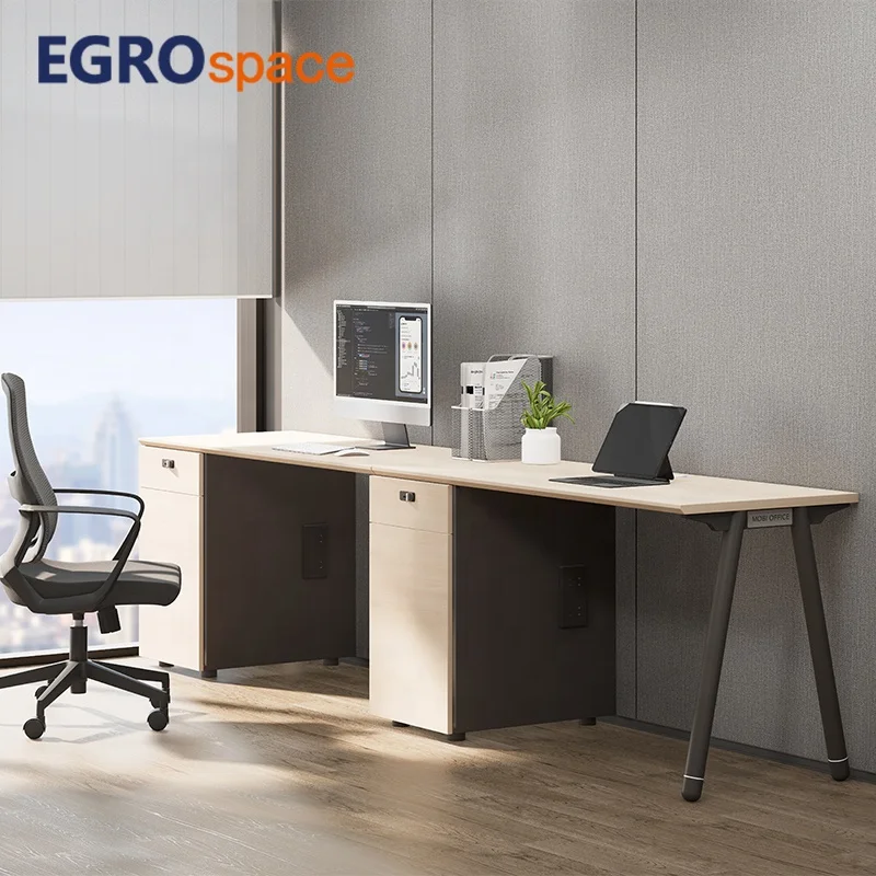 Project Cases Furniture Counter Modern Design Melamine Workstation Office Desk