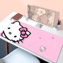 Pink Mousepad Cute Desktop Mat PC Gaming Accessories H-hello K-kitty Keyboard Pad Kawaii Anime Gamer Cabinet Mouse Pad HD Carpet