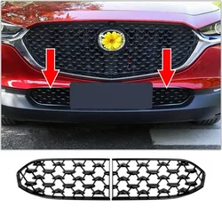 Car Front Grill Mesh Inserts Trims Front Grille Guard for Mazda CX-30 CX30 Accessories 2019 2020 2021 2022 2023