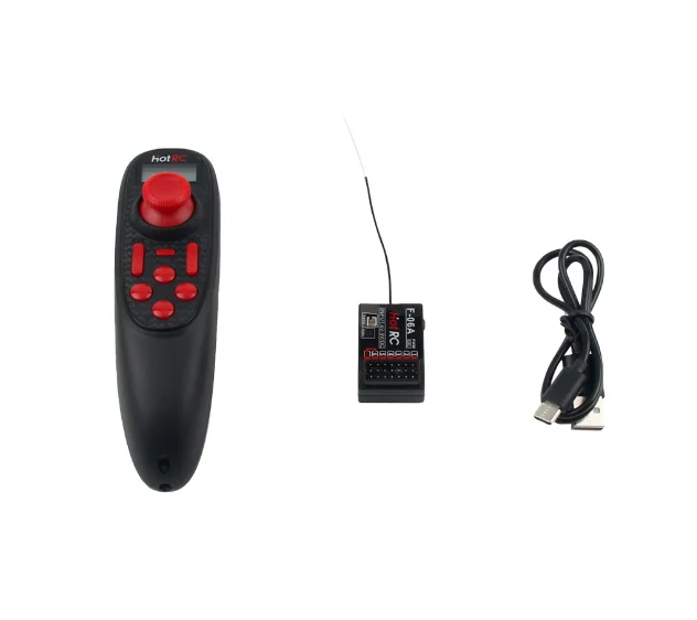 Kit émetteur et récepteur PWM600 pour bateau RC DS600 6CH 2.4GHz, avec garniture d'accélérateur/direction