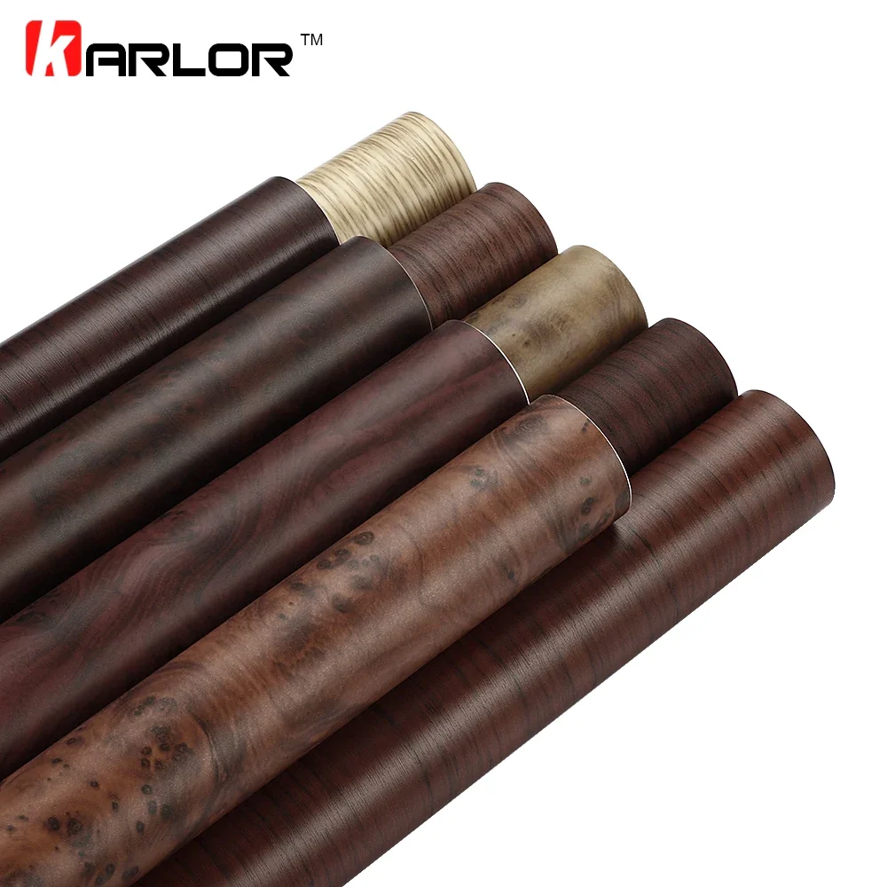 30/10*100cm PVC Self-adhesive Wood Grain Textured Car Vinyl Wrap Film Car Internal Stickers DIY Wallpaper Furniture Decoration