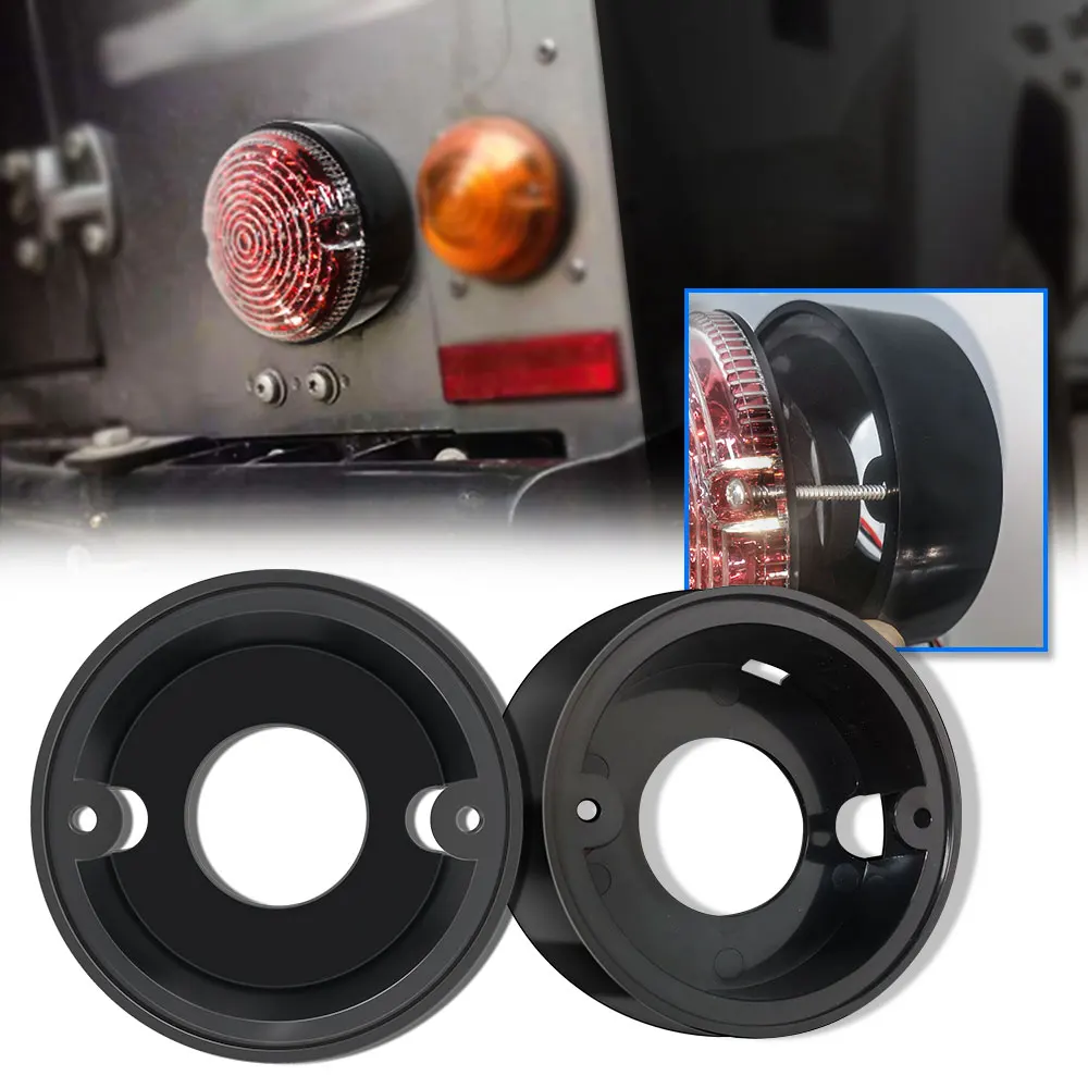 2pcs 95MM Rear Light Lamp Base For Land Rover Defender 1990-2016 90/110 83-90 Light Base